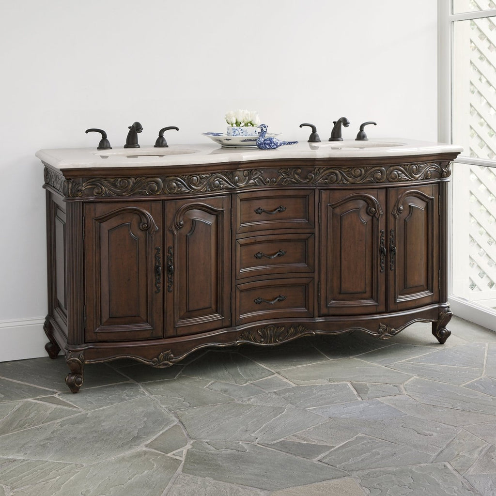 Provincial Sink Chest - Dark-Ambella-AMBELLA-06227-110-126-Bathroom VanityPetite-1-France and Son