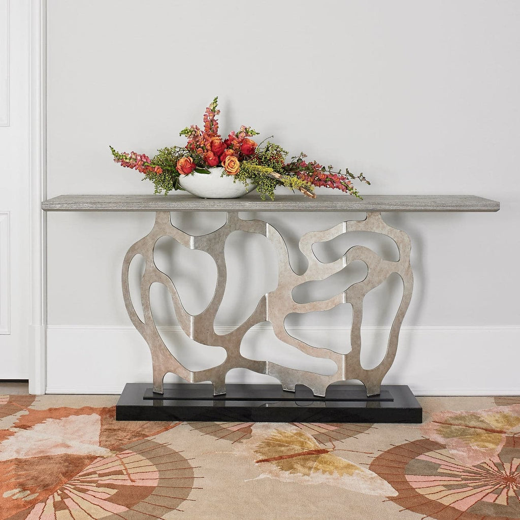 Sculpted Console-Ambella-AMBELLA-07200-850-003-Console TablesGold-1-France and Son