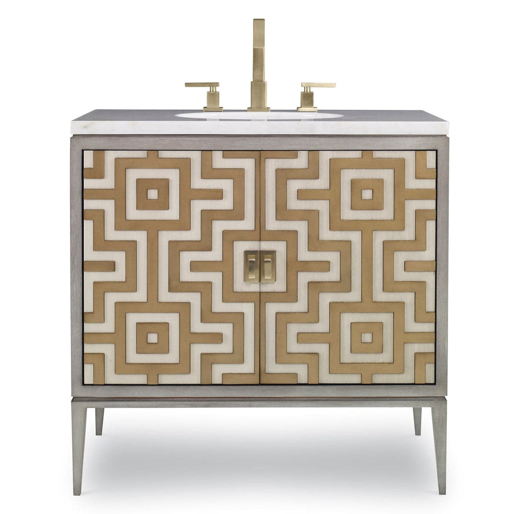 Labyrinth Sink Chest-Ambella-AMBELLA-07250-110-101-Bathroom VanityPetite-1-France and Son