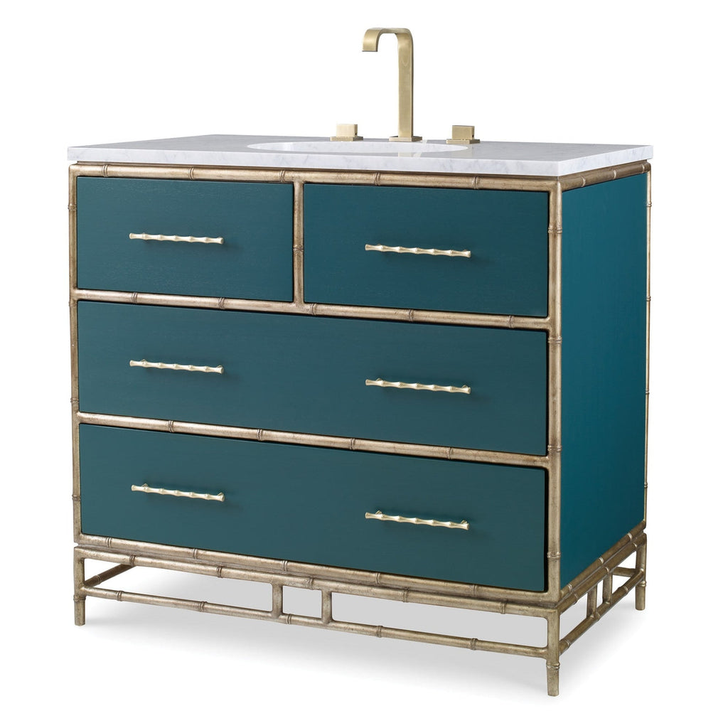 Chinoiserie Sink Chest-Ambella-AMBELLA-09175-110-321-Bathroom SinksBlue-1-France and Son