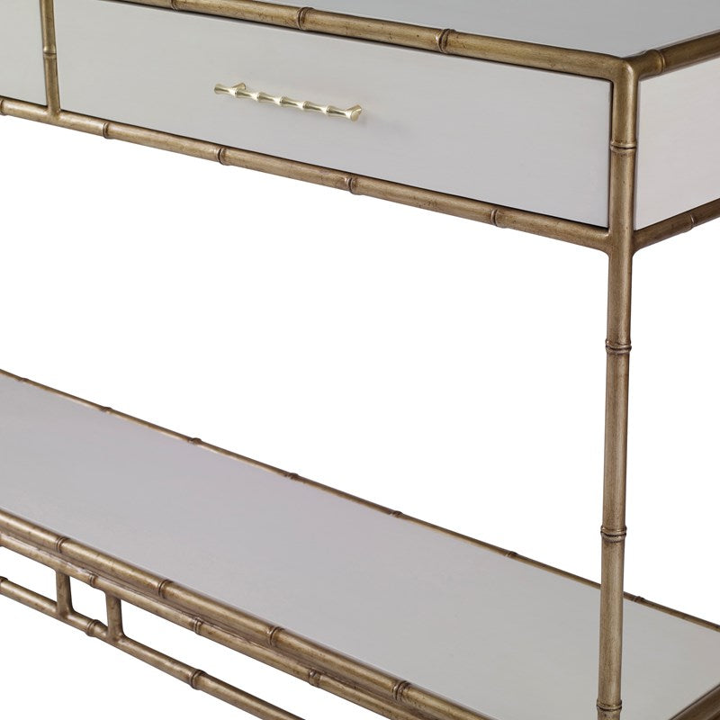 Chinoiserie Console Table - Linen-Ambella-AMBELLA-09175-850-007-Console Tables-1-France and Son