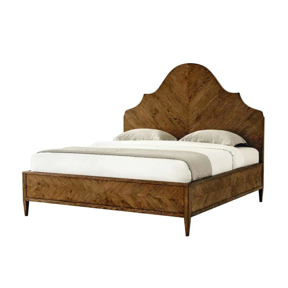 Nova California King Bed-Theodore Alexander-THEO-TAS84023.C253-BedsLight Brown-1-France and Son