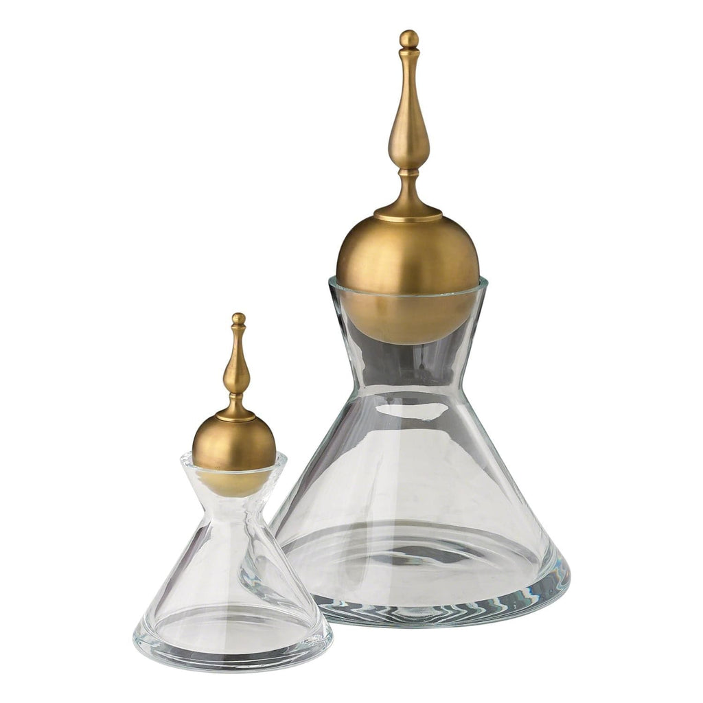 Finial Decanter-Global Views-GVSA-1.10116-Bar DecorNickel-Large-1-France and Son