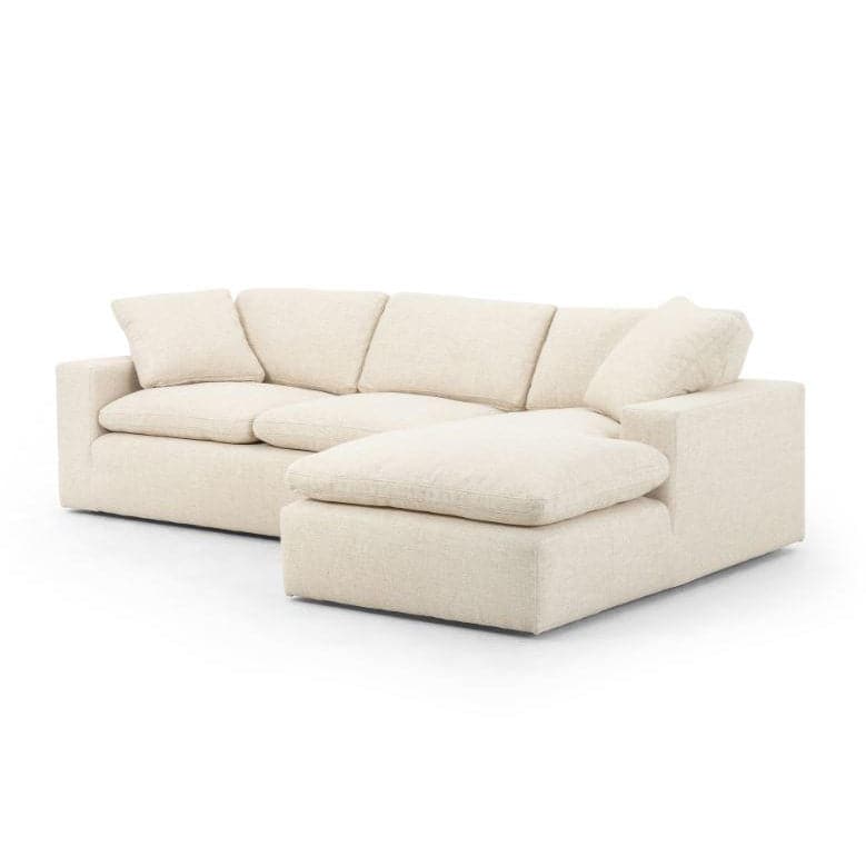 Plume 2 Pc Sectional Sofa-Four Hands-FH-100824-009-Sectionals106"-RAF-Thames Cream-1-France and Son