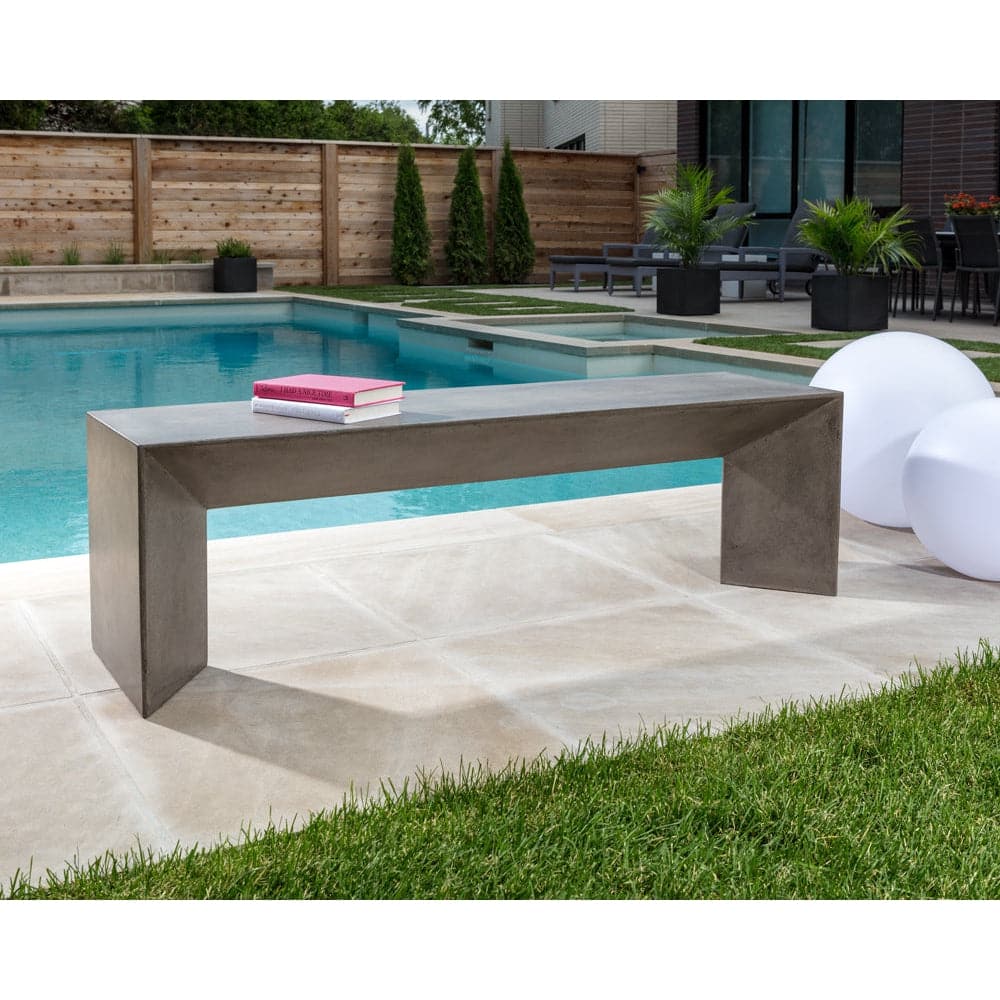 Nomad Bench-Sunpan-SUNPAN-102191-BenchesGrey-1-France and Son