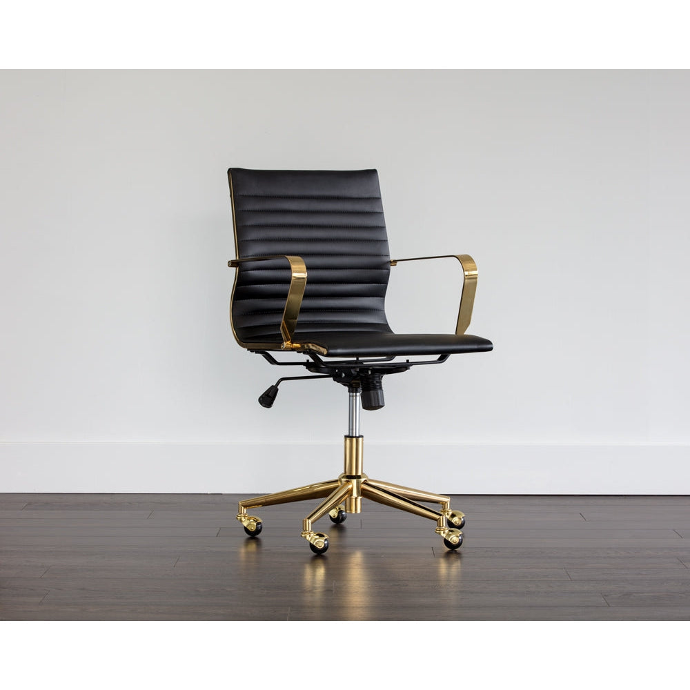 Jessica Office Chair-Sunpan-SUNPAN-104047-Task ChairsBlack-1-France and Son
