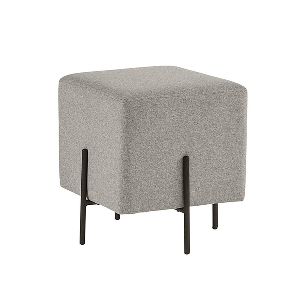 Heston Ottoman-Sunpan-SUNPAN-104718-Stools & OttomansBlack-dorset platinum-1-France and Son