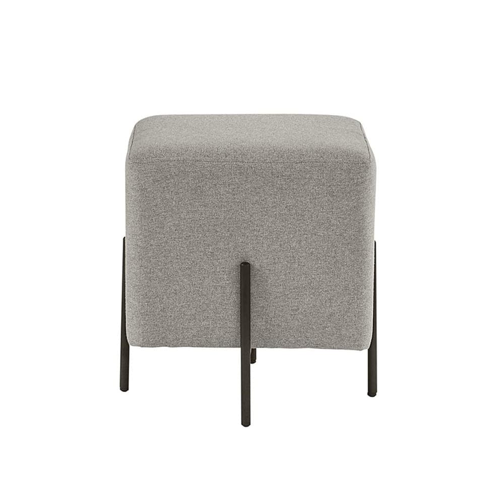 Heston Ottoman-Sunpan-SUNPAN-104718-Stools & OttomansBlack-dorset platinum-1-France and Son