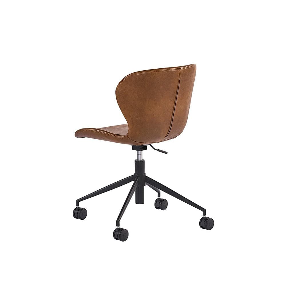 Arabella Office Chair-Sunpan-SUNPAN-104793-Task ChairsBravo Cognac-6-France and Son