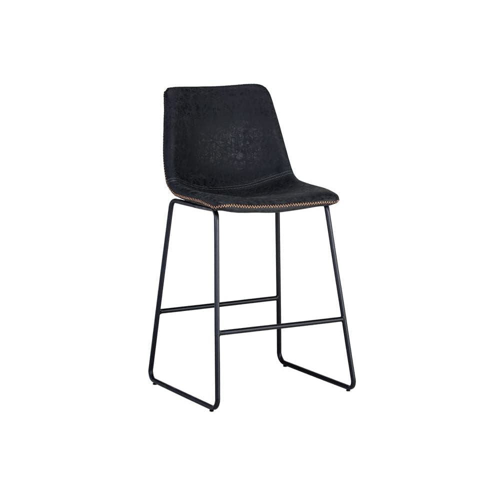 Cal Counter Stool-Sunpan-SUNPAN-104961-Stools & OttomansAntique Black-1-France and Son