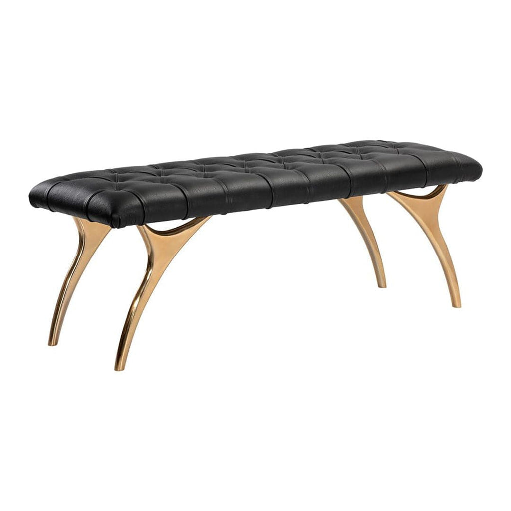 Taylen Bench-Sunpan-SUNPAN-105604-BenchesBlack Leather-1-France and Son