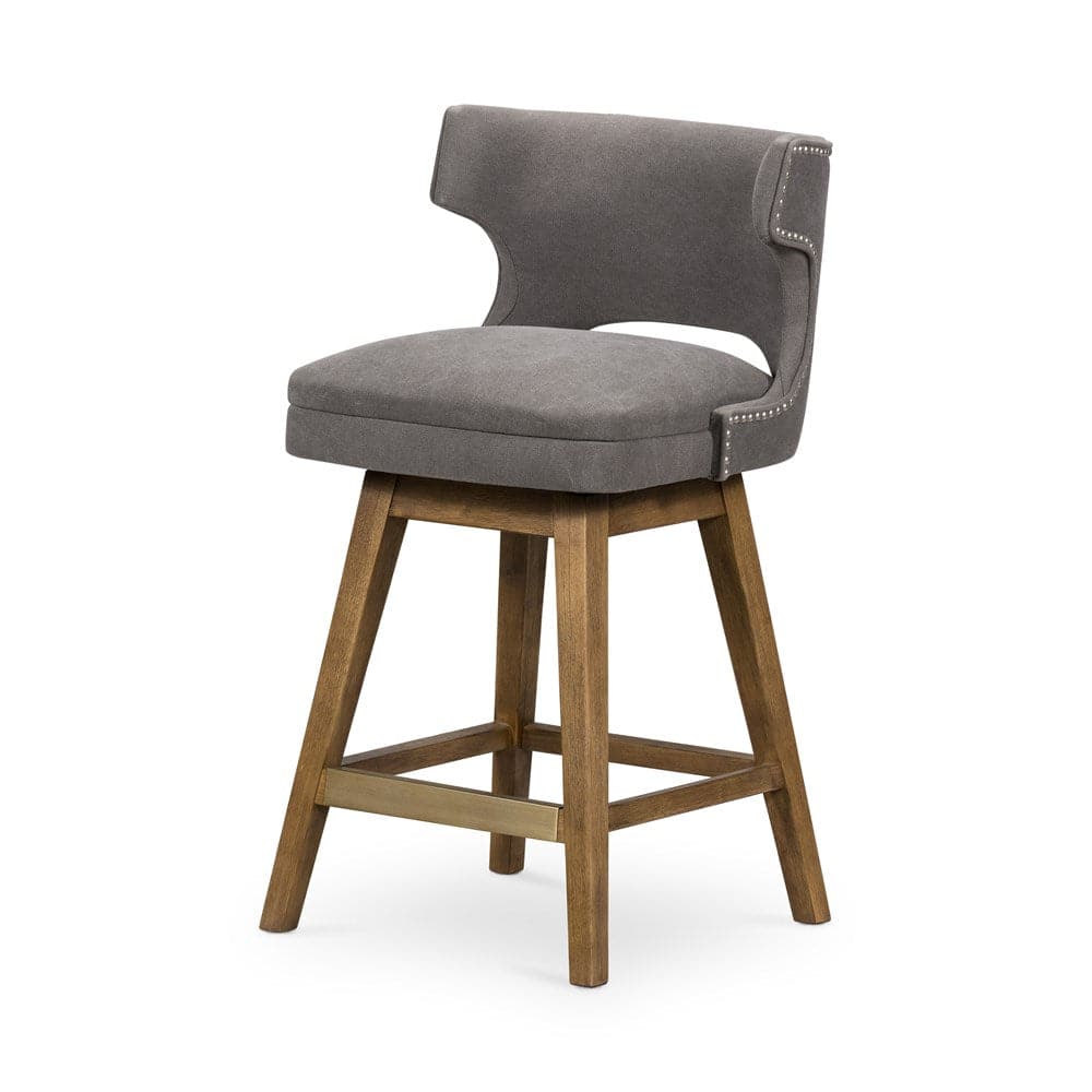 Task Swivel Bar + Counter Stool-Four Hands-FH-105649-014-Bar StoolsCounter-Warm Sienna / Modern Velvet Shadow-11-France and Son