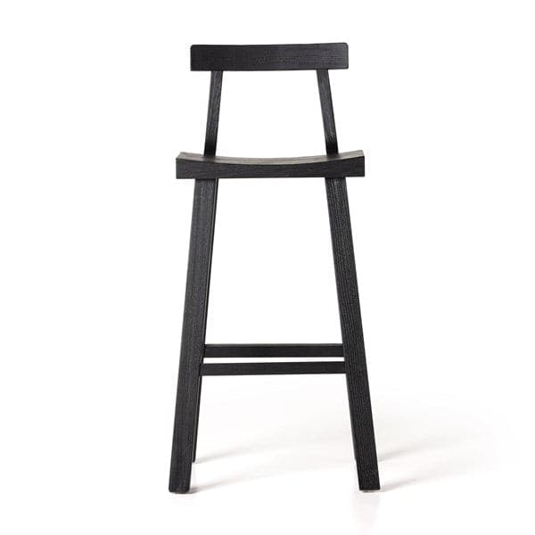 Cassell Stool-Four Hands-FH-106292-005-Stools & OttomansBar / Black Nettlewood-4-France and Son