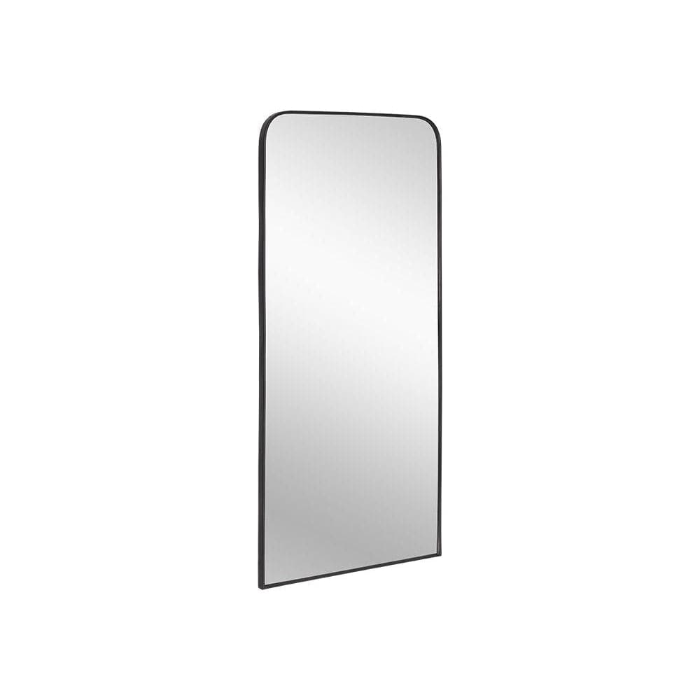 Calabasas Floor Mirror-Sunpan-SUNPAN-106741-MirrorsPowder Black-1-France and Son