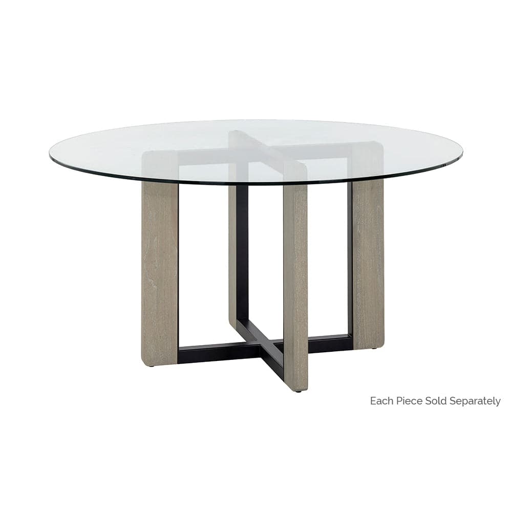 Rejane Dining Table Base-Sunpan-SUNPAN-106874-Dining TablesGold - Raw Umber-1-France and Son