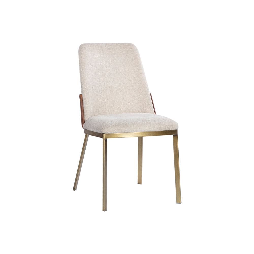 Marie Dining Chair - Belfast Oatmeal / Bravo Cognac-Sunpan-SUNPAN-107647-Dining Chairs-1-France and Son