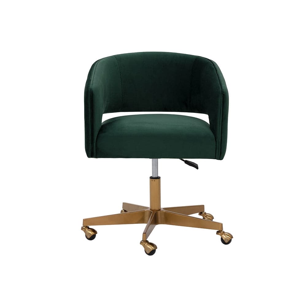 Claren Office Chair-Sunpan-SUNPAN-107851-Task ChairsDeep Green Sky-1-France and Son