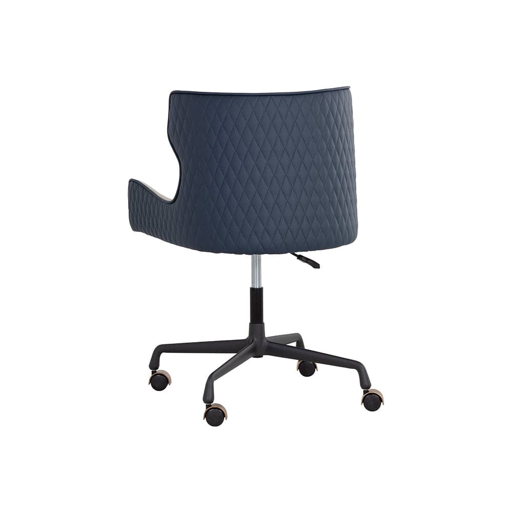 Gianni Office Chair-Sunpan-SUNPAN-108338-Task ChairsDillon Cream / Dillon Thunder-1-France and Son