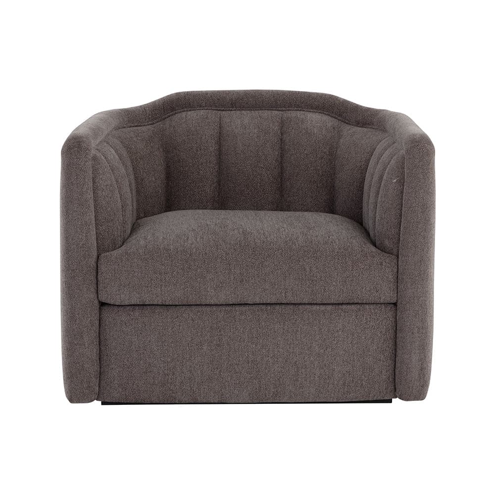 Birrit Swivel Armchair - Alaska Noble Grey-Sunpan-SUNPAN-110705-Lounge Chairs-1-France and Son