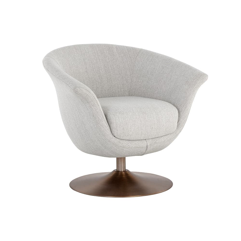 Carine Swivel Lounge Chair-Sunpan-SUNPAN-108045-Lounge Chairs-1-France and Son