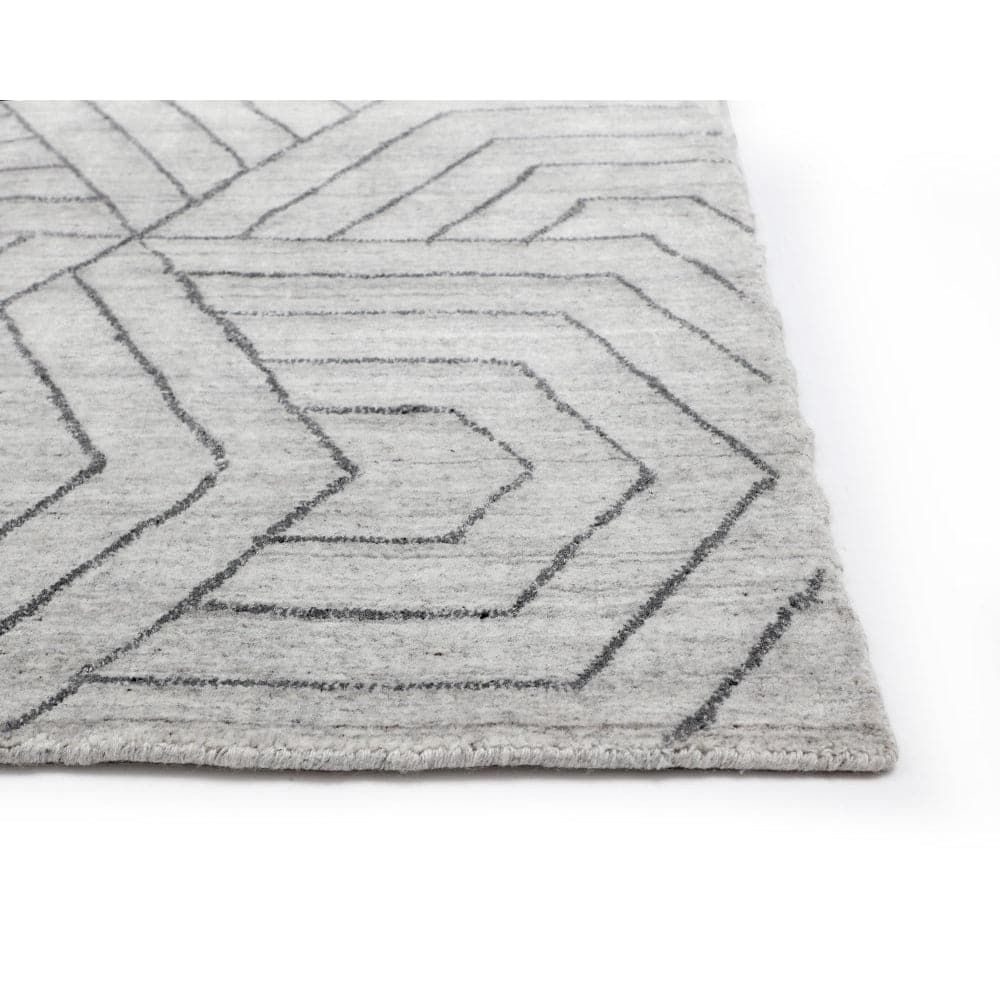 Mazey Hand - Loomed Rug - Grey - 6'' x 9''-Sunpan-SUNPAN-108735-Rugs-1-France and Son