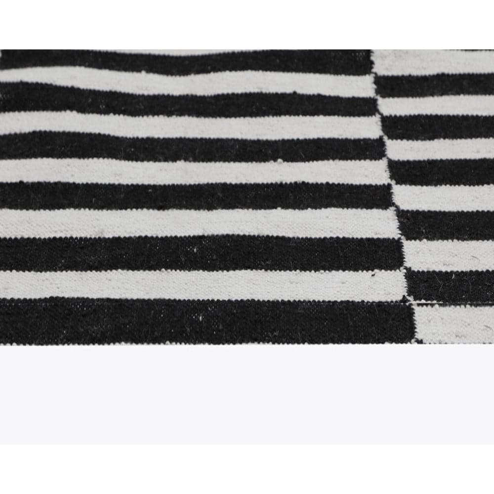 Zigby Hand - Woven Rug - Black / Ivory-Sunpan-SUNPAN-108749-Rugs9' x 12'-1-France and Son