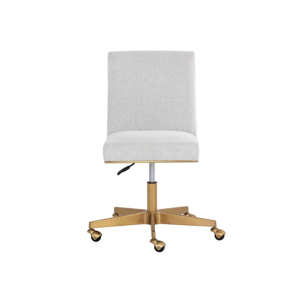 Dean Office Chair - Brushed Brass - Ernst Silverstone-Sunpan-SUNPAN-108838-Task Chairs-3-France and Son
