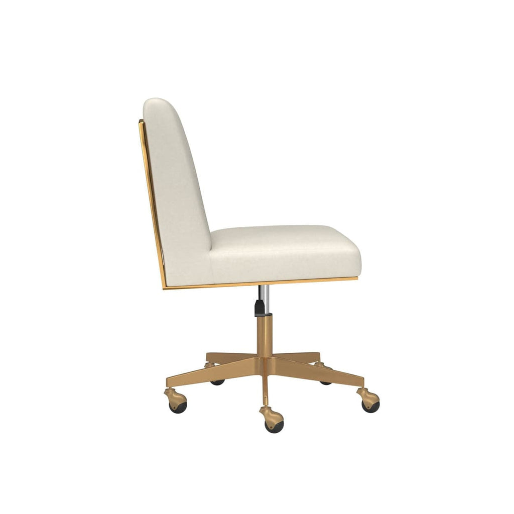 Dean Office Chair - Brushed Brass - Ernst Silverstone-Sunpan-SUNPAN-108838-Task Chairs-3-France and Son