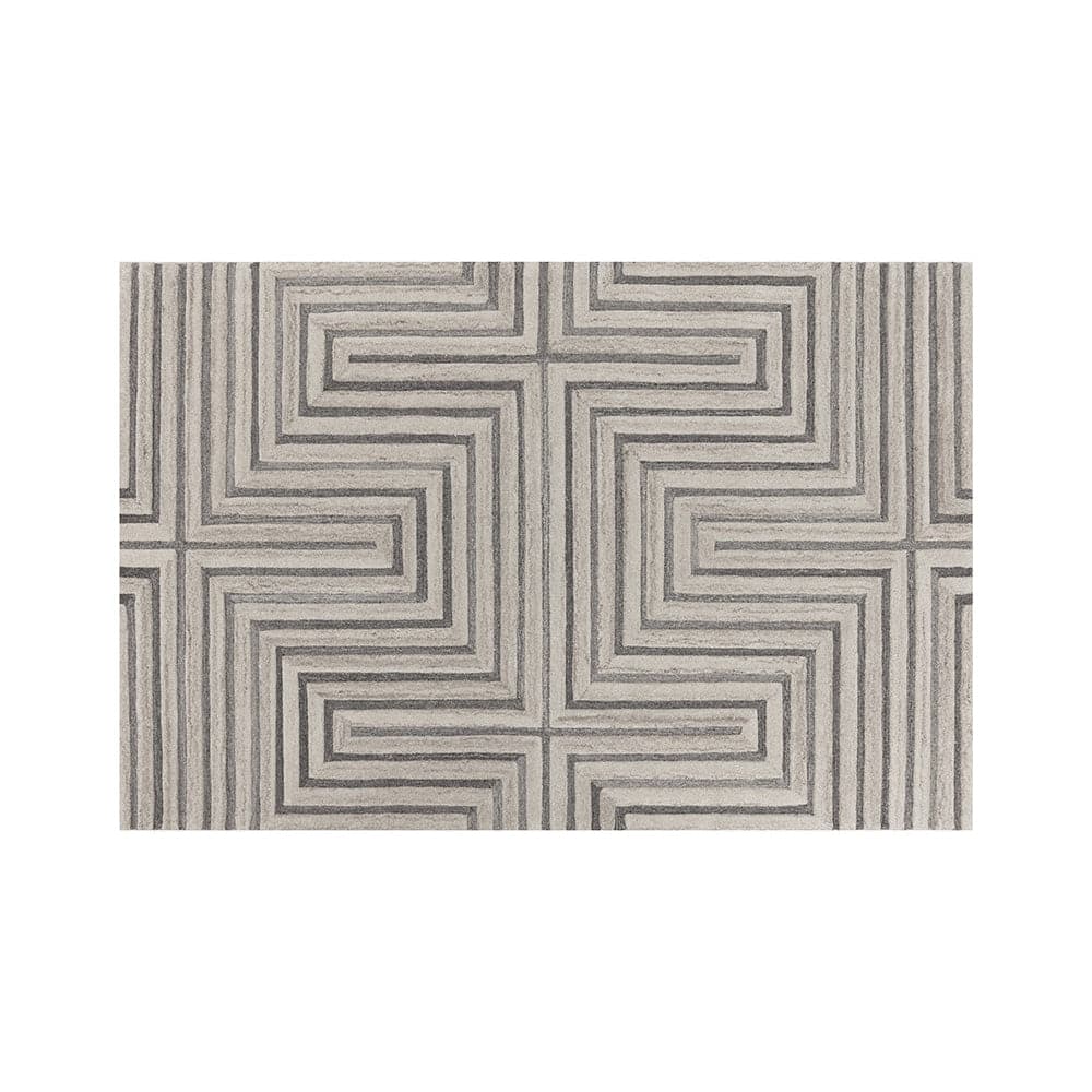 Oslow Hand - Tufted Rug - Beige / Grey - 6'' x 9''-Sunpan-SUNPAN-109369-Rugs-1-France and Son