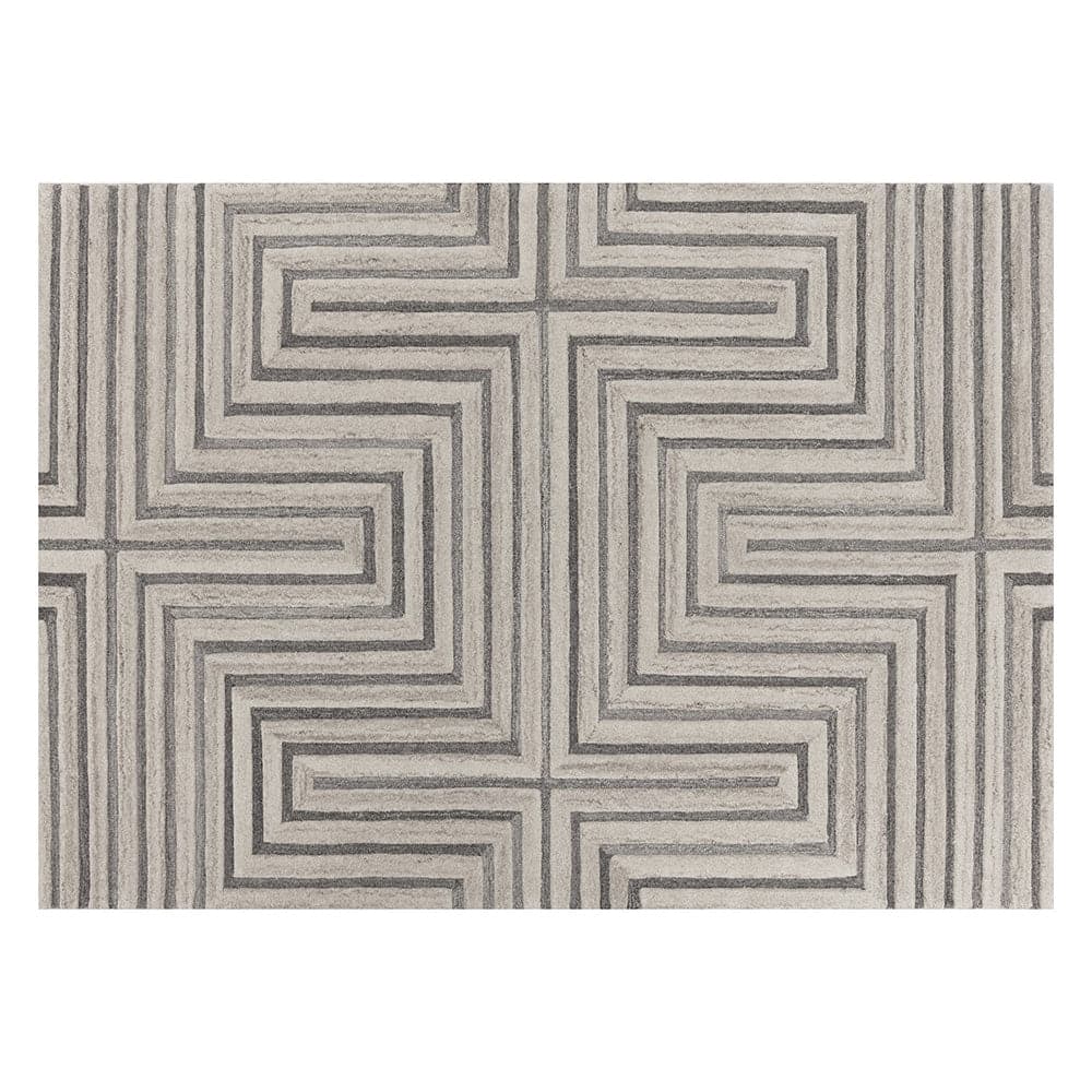 Oslow Hand - Tufted Rug - Beige / Grey-Sunpan-SUNPAN-109372-Rugs10' x 14'-1-France and Son