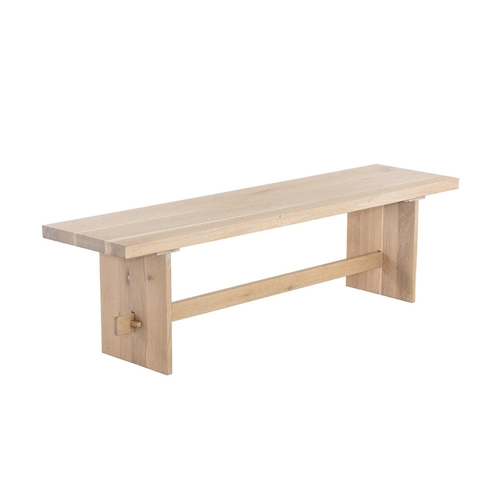 Linus Bench - Light Oak-Sunpan-SUNPAN-109613-Benches-1-France and Son