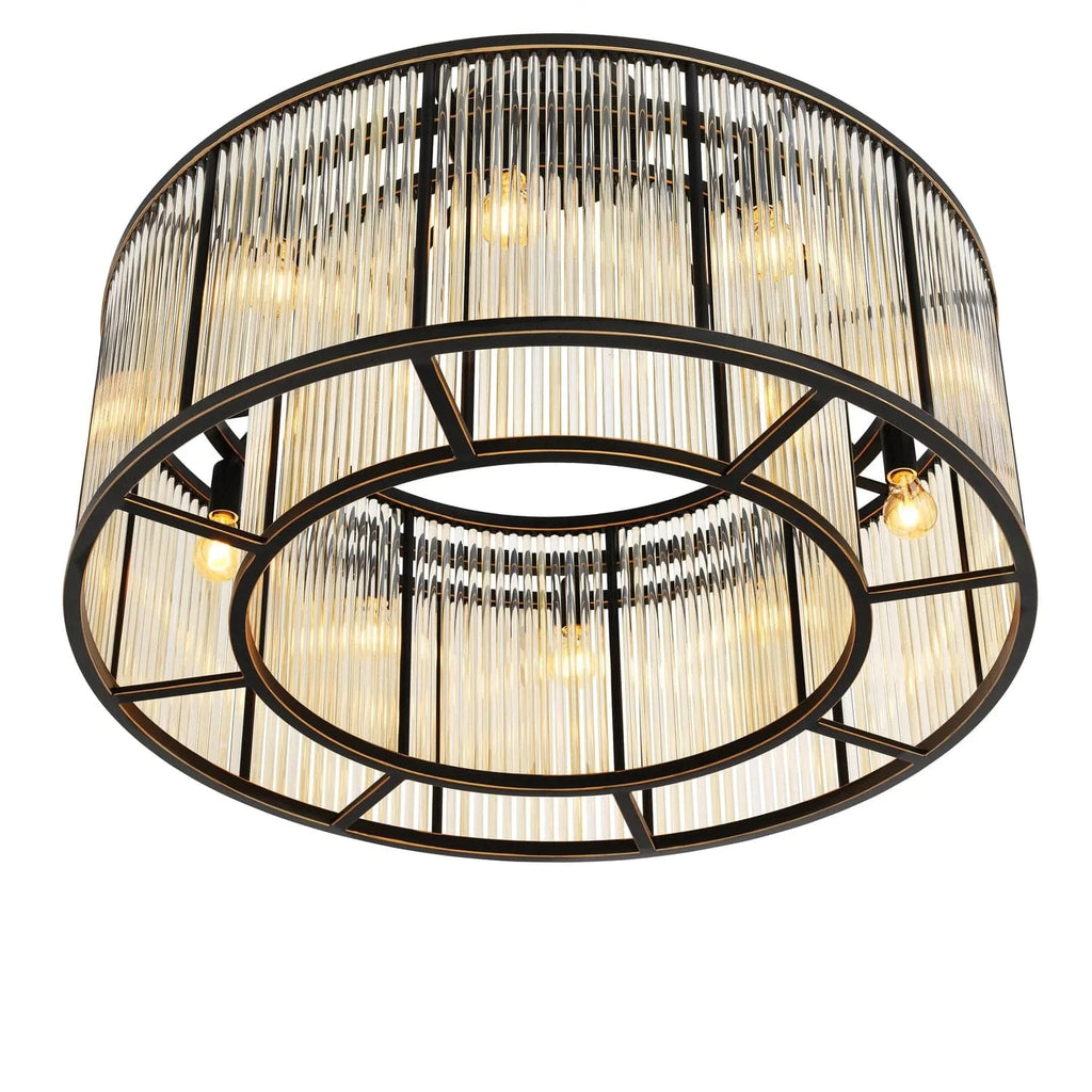 Ceiling Lamp Bernardi L-Eichholtz-EICHHOLTZ-112381UL-Flush MountsBronze Highlight Finish-1-France and Son