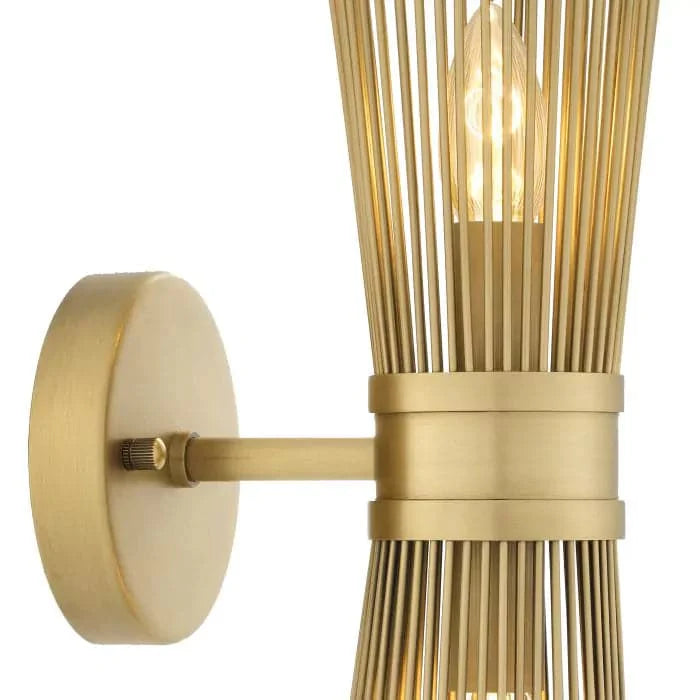 Wall Lamp Romeo Double antique brass finish-Eichholtz-EICHHOLTZ-113549UL-Wall Lighting-1-France and Son