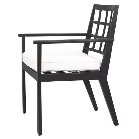 Dining Chair Cap-Ferrat outdoor black-Eichholtz-EICHHOLTZ-115024-Dining Chairs-1-France and Son