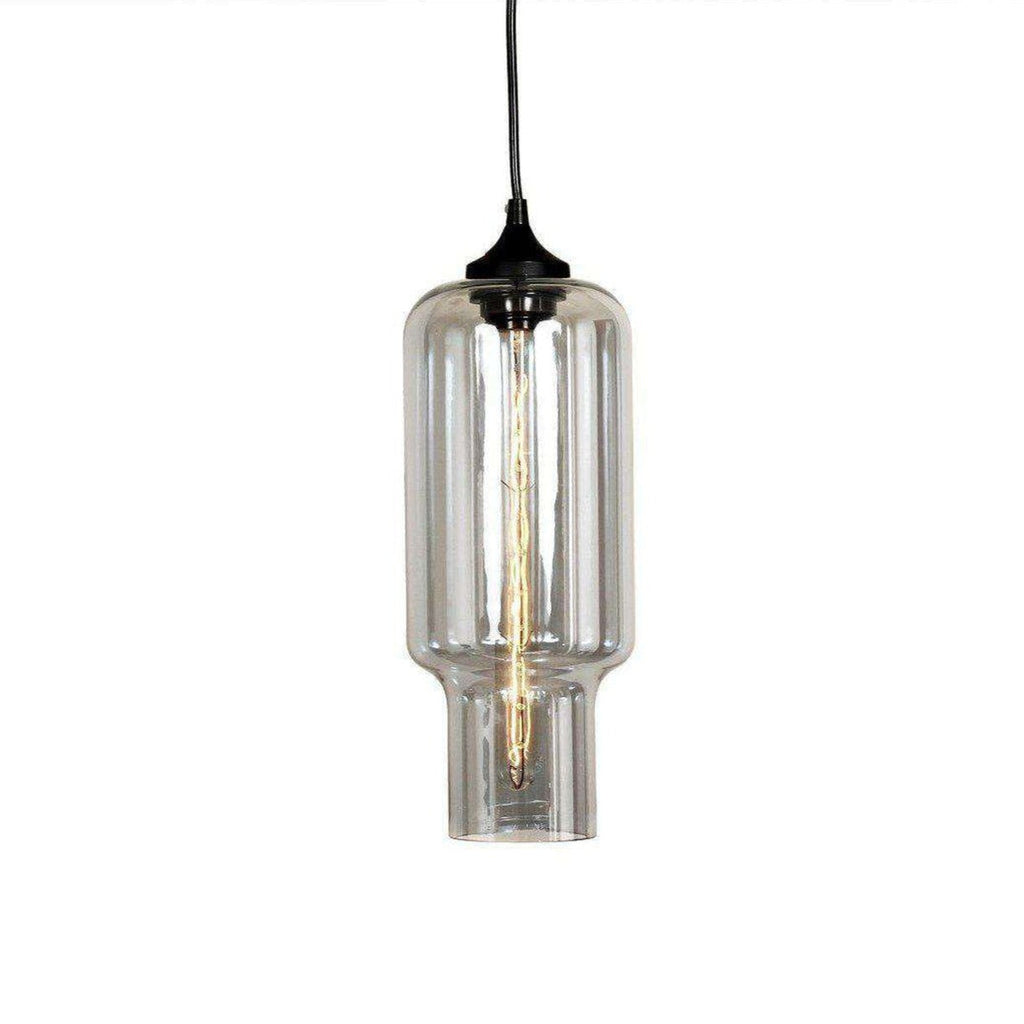 Mid-Century Modern Pharos Transparent Pendant - Grey