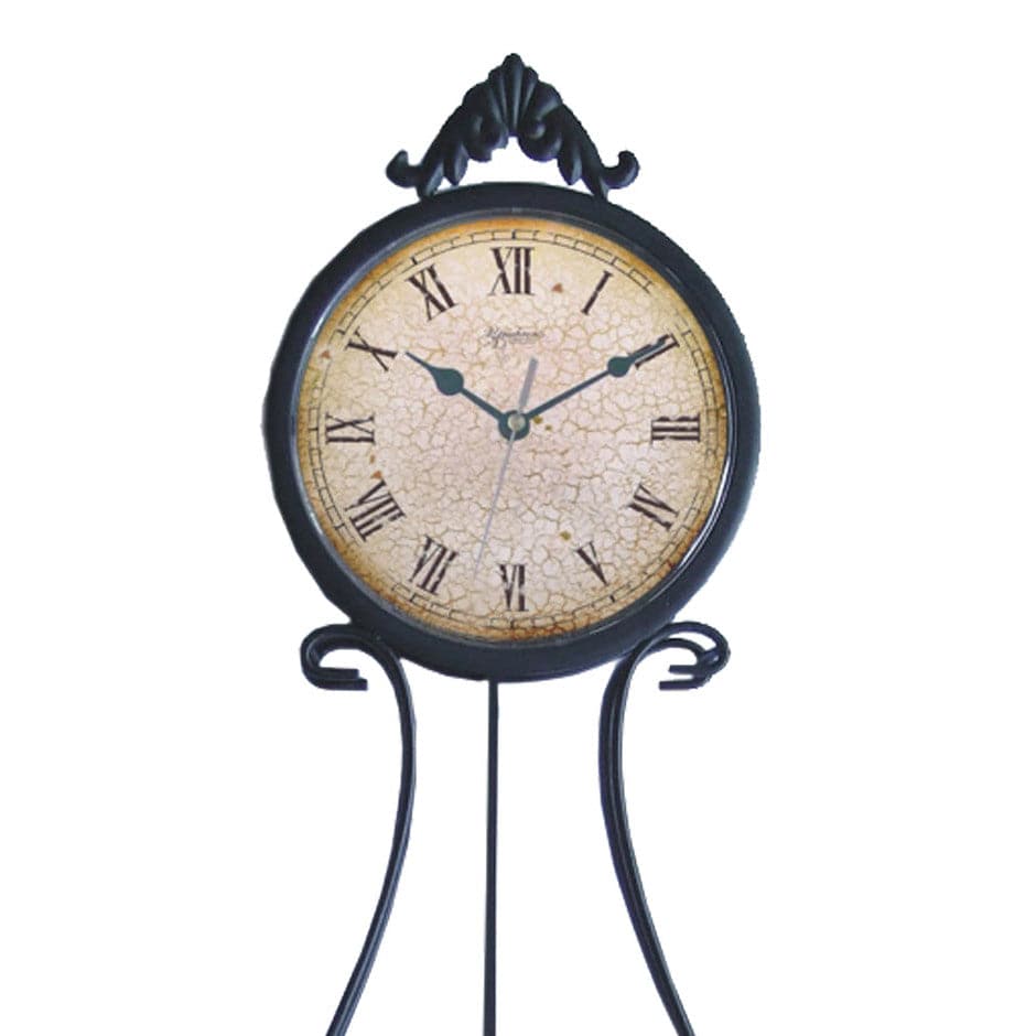 Miller Wrought Iron Pendulum Clock-France & Son-1409P-Clocks-1-France and Son