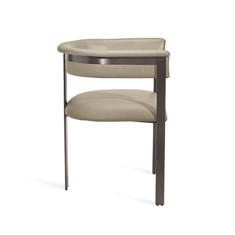 DARCY DINING CHAIR - TAUPE/ GRAPHITE-Interlude-INTER-145241-Dining Chairs-1-France and Son