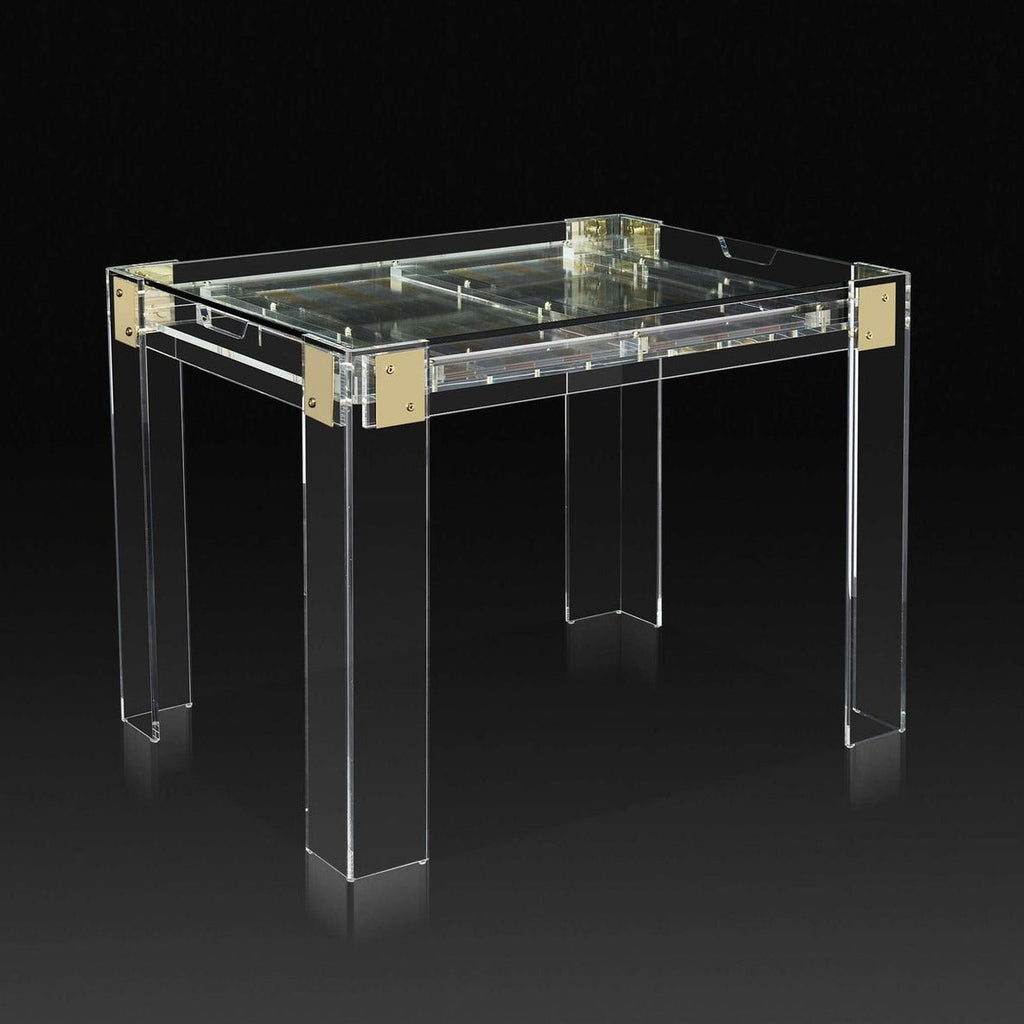 Pierre Acrylic Backgammon Table-Interlude-INTER-165081-Game Tables-1-France and Son