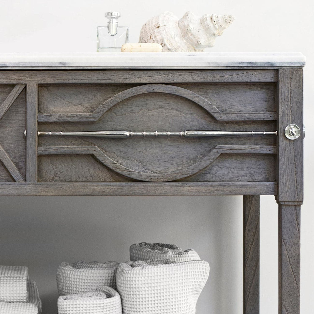 Spindle Sink Chest-Ambella-AMBELLA-17553-110-111-Bathroom VanityMini-Weathered Grey-Bianco Giulia marble-1-France and Son