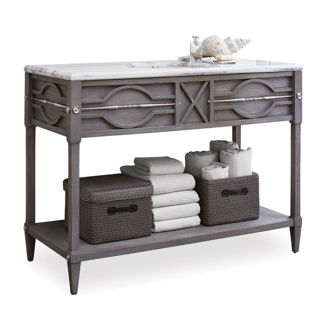 Spindle Sink Chest-Ambella-AMBELLA-17553-110-111-Bathroom VanityMini-Weathered Grey-Bianco Giulia marble-1-France and Son