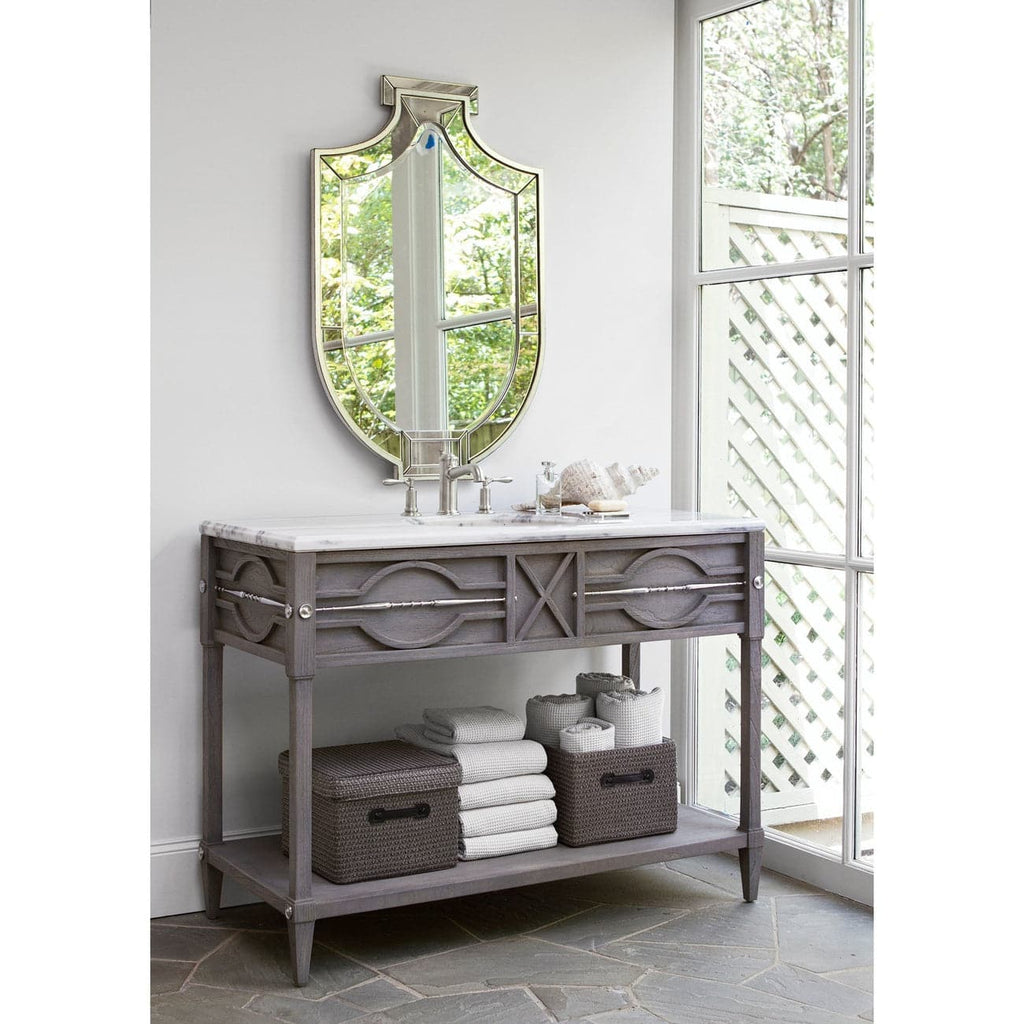 Spindle Sink Chest-Ambella-AMBELLA-17553-110-111-Bathroom VanityMini-Weathered Grey-Bianco Giulia marble-1-France and Son