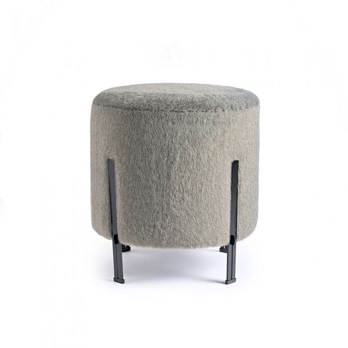 Bexley Stool - Grey-Interlude-INTER-175165-Stools & Ottomans-1-France and Son