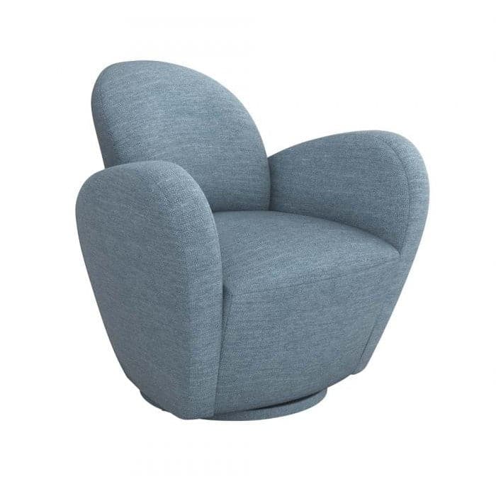 Miami Swivel Chair-Interlude-INTER-198006-1-Lounge ChairsPearl-1-France and Son