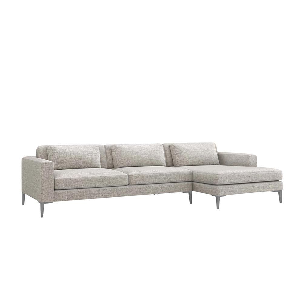 Izzy Chaise 2 Piece Sectional-Interlude-INTER-199014-1-SofasRight-Pearl-1-France and Son