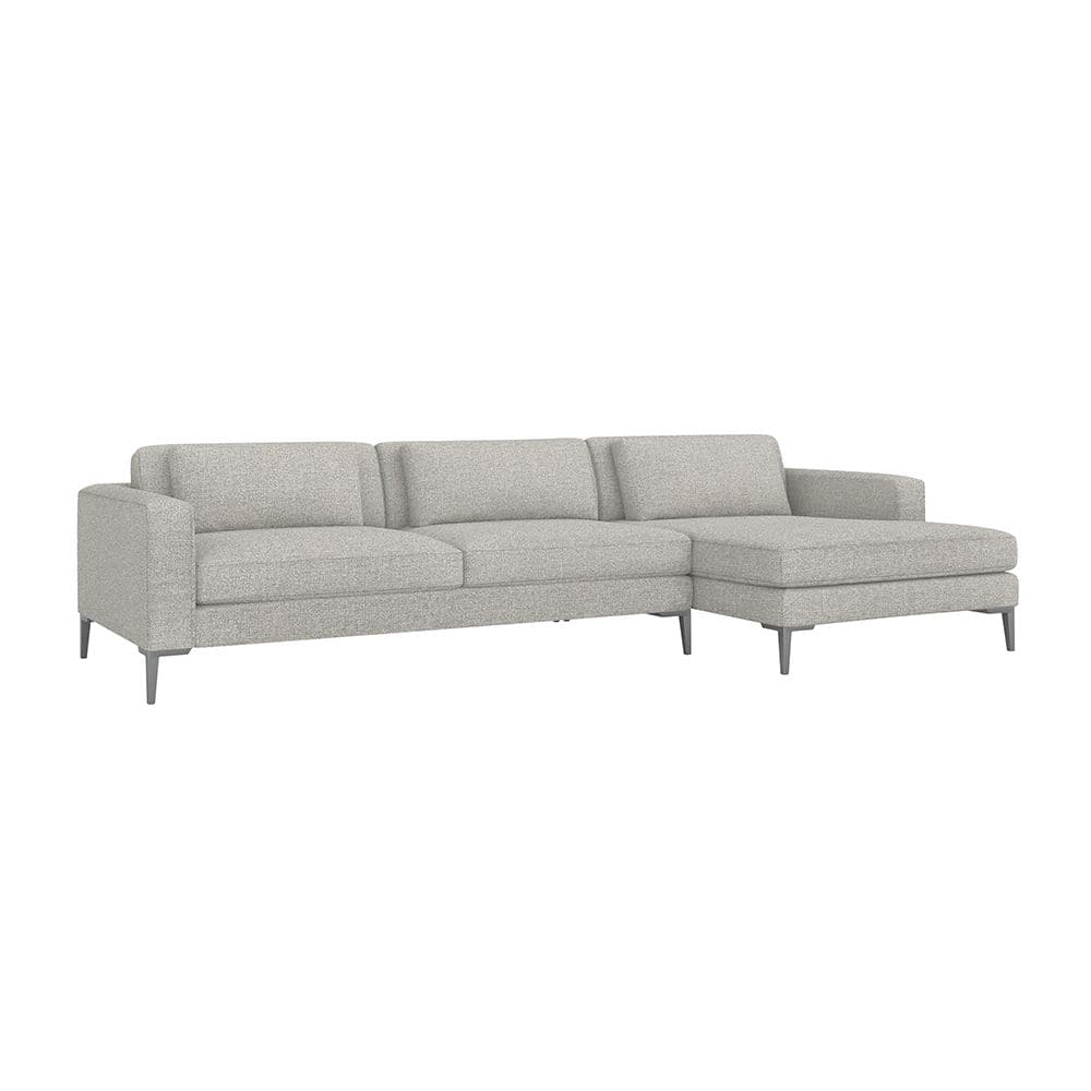 Izzy Chaise 2 Piece Sectional-Interlude-INTER-199014-1-SofasRight-Pearl-1-France and Son