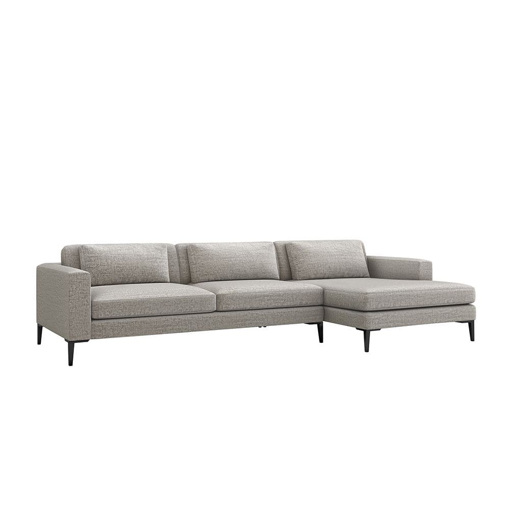 Izzy Chaise 2 Piece Sectional-Interlude-INTER-199014-1-SofasRight-Pearl-1-France and Son