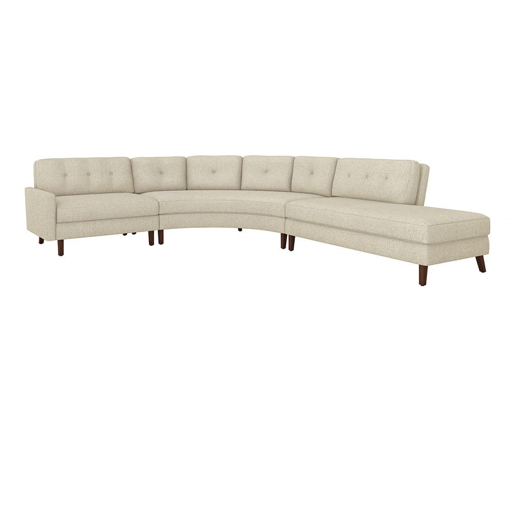 Aventura Chaise Sectional-Interlude-INTER-199020-1-SofasLeft-Pearl-1-France and Son