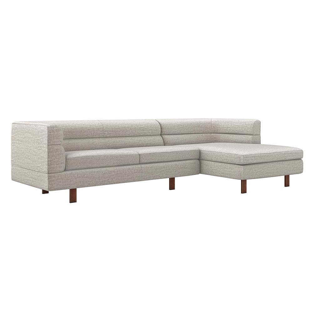 Ornette Chaise Sectional-Interlude-INTER-199022-1-SofasLeft-Pearl-1-France and Son