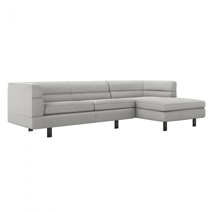 Ornette Chaise Sectional-Interlude-INTER-199022-1-SofasLeft-Pearl-1-France and Son