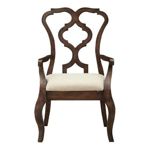 Laelia Chateau Upholstered Dining Arm Chairs - Set of Two-Coast2Coast Home-C2CA-60222-Dining Chairs-1-France and Son